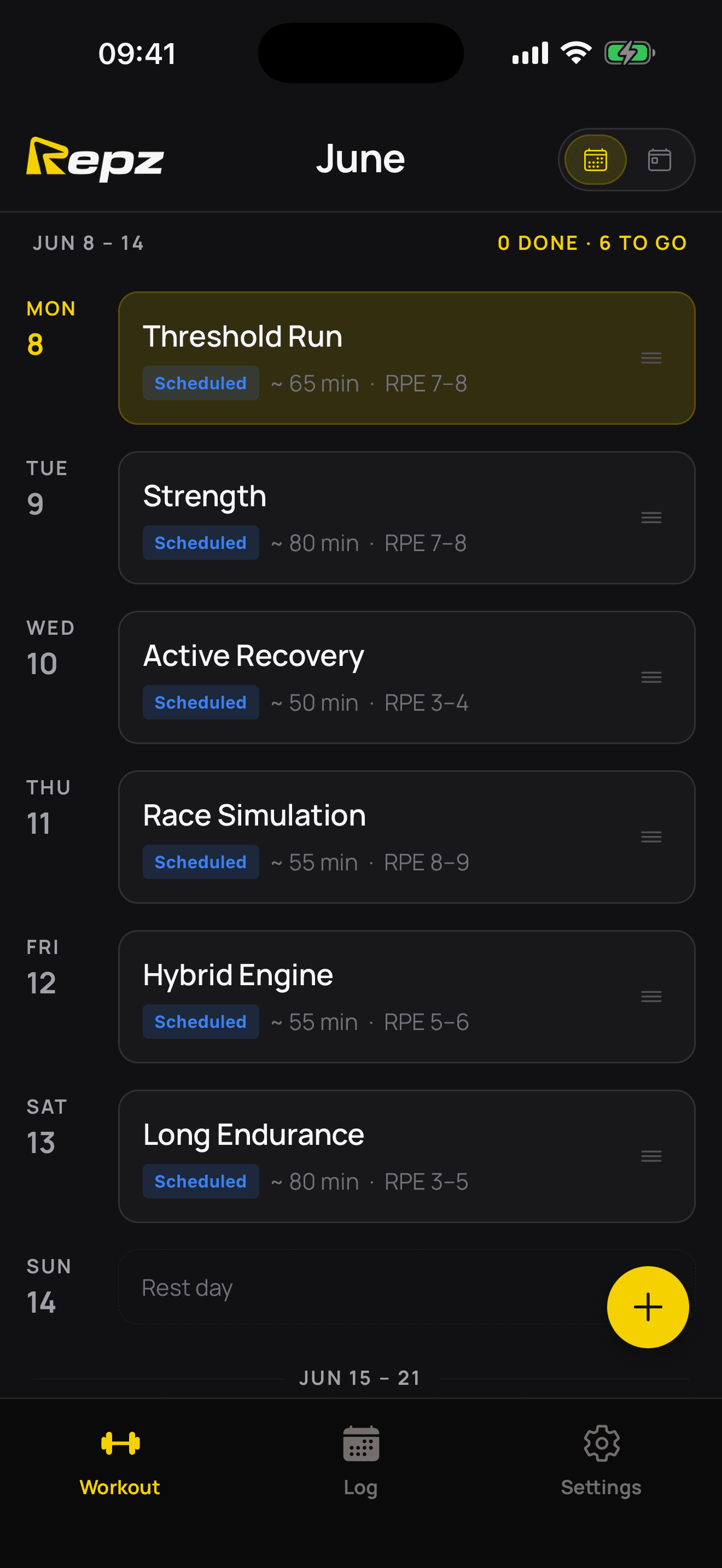 Your Training Plan