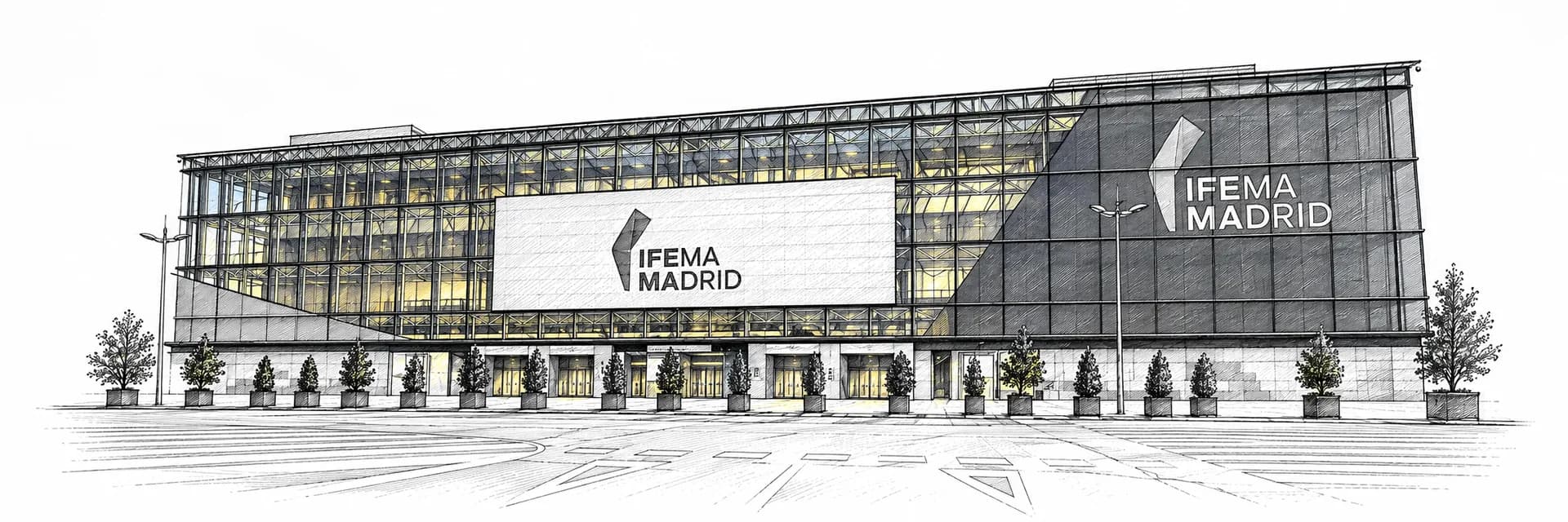 IFEMA Madrid · Ink illustration based on a photo reference