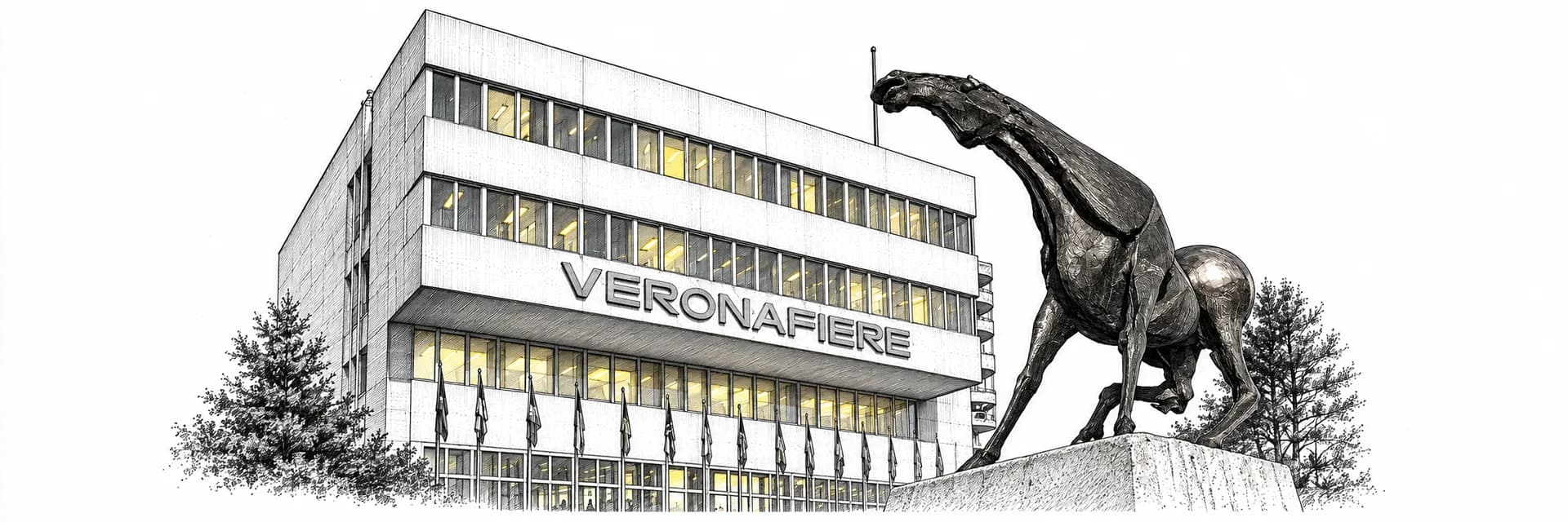 Veronafiere · Ink illustration based on a photo reference